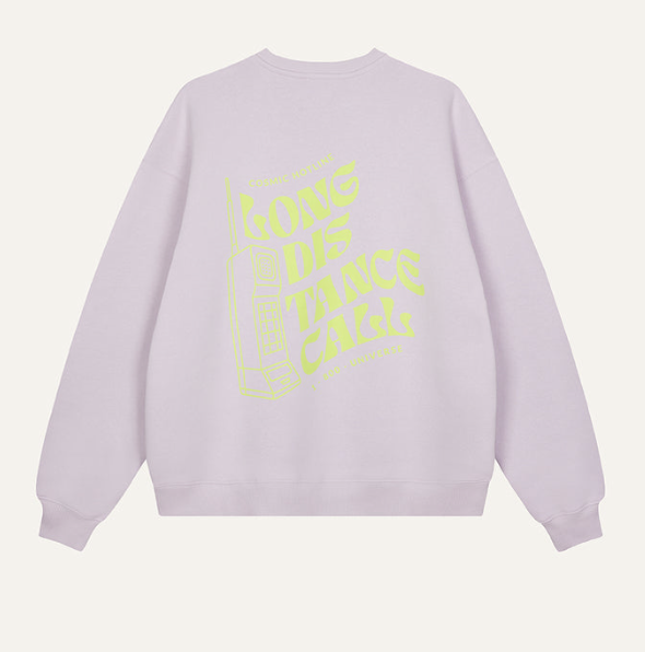 OHAPRIL Oversized Sweater Lilac Distance Call